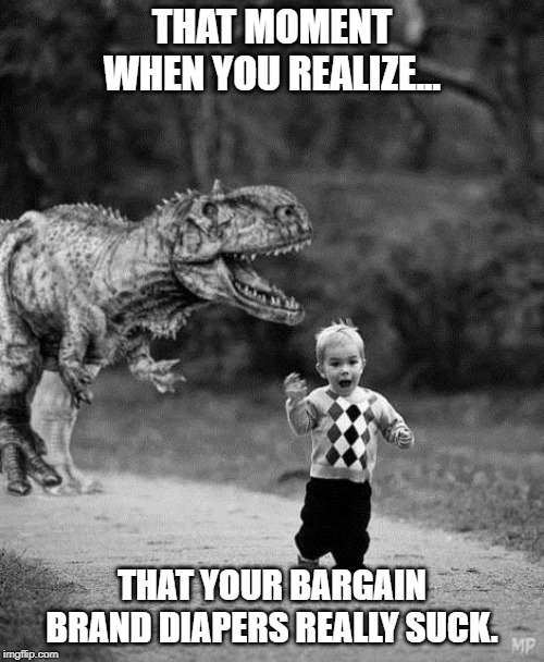THAT MOMENT WHEN YOU REALIZE... THAT YOUR BARGAIN BRAND DIAPERS REALLY SUCK. | image tagged in poop | made w/ Imgflip meme maker