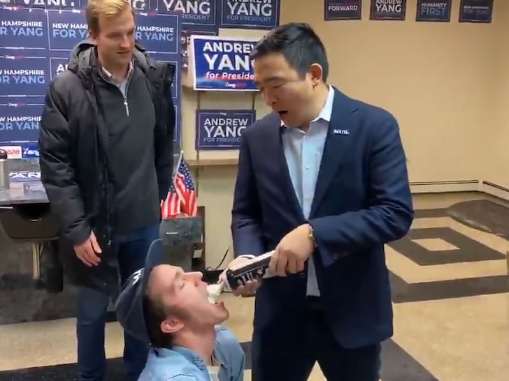 Andrew Yang Whipped Cream Blank Meme Template