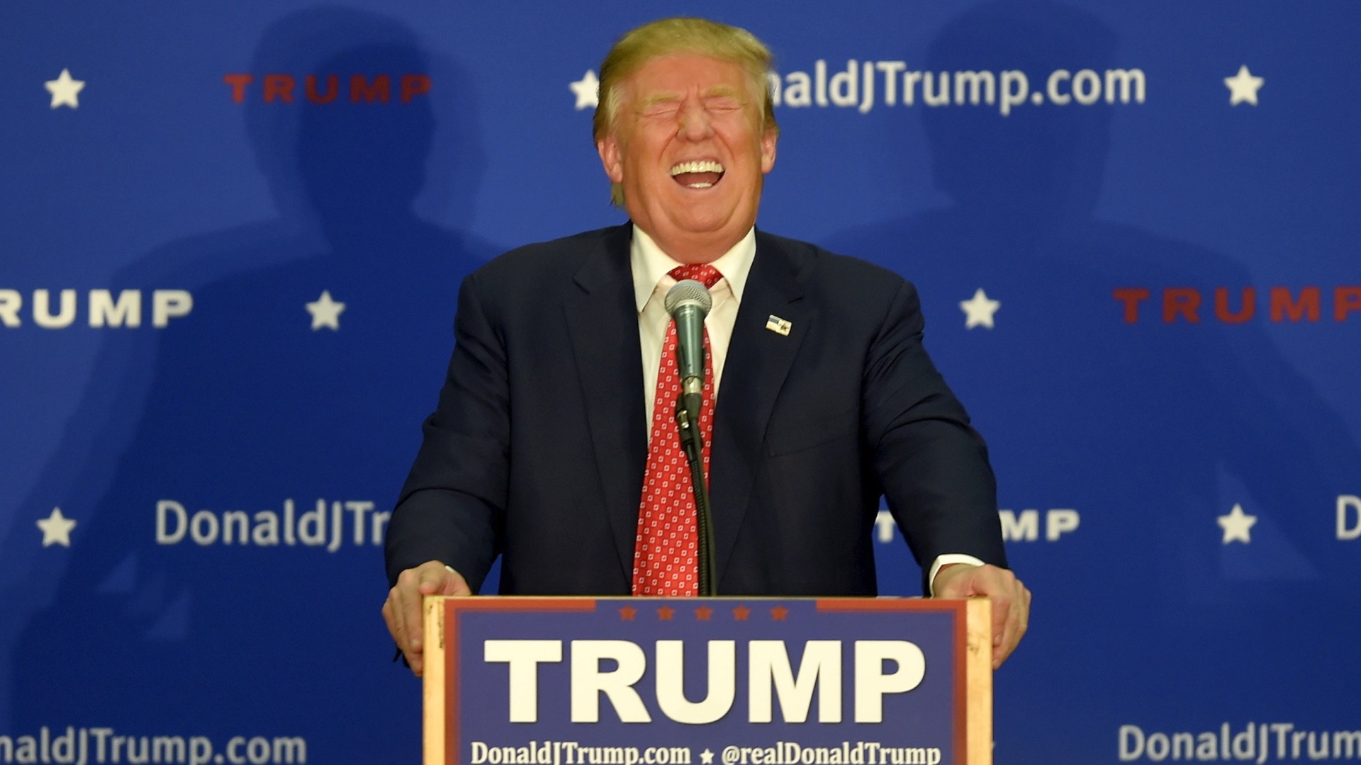 Trump Laughing Blank Meme Template