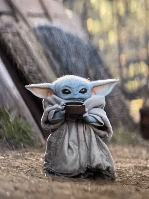 Baby Yoda Bowl Blank Meme Template