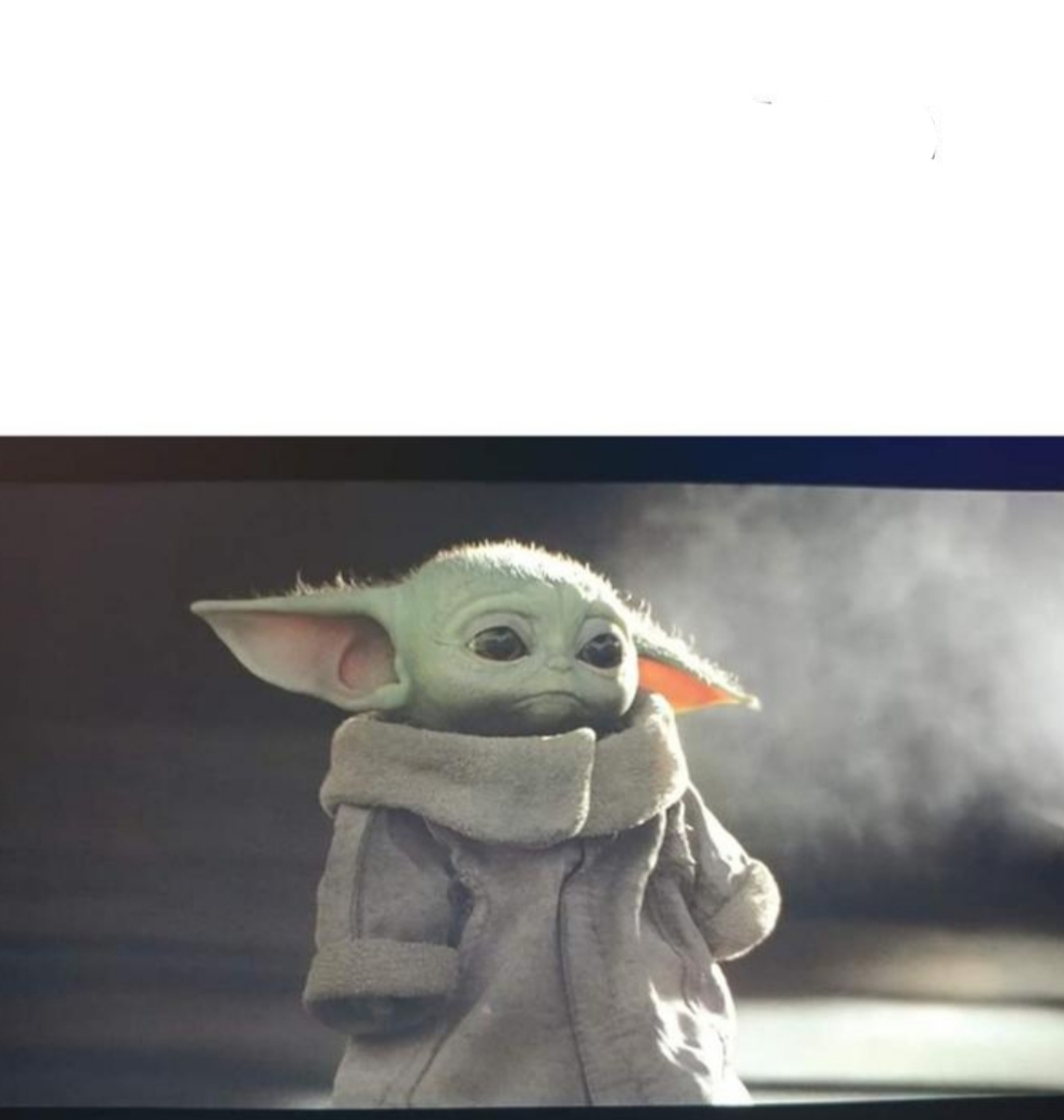 Sad Baby Yoda Blank Meme Template