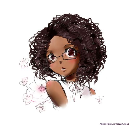 My first curly haired OC character LA ANNIE  Illustrations ART street