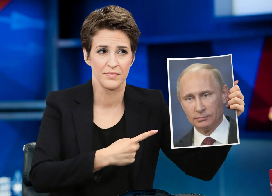High Quality Rachel Maddow-Putin Blank Meme Template