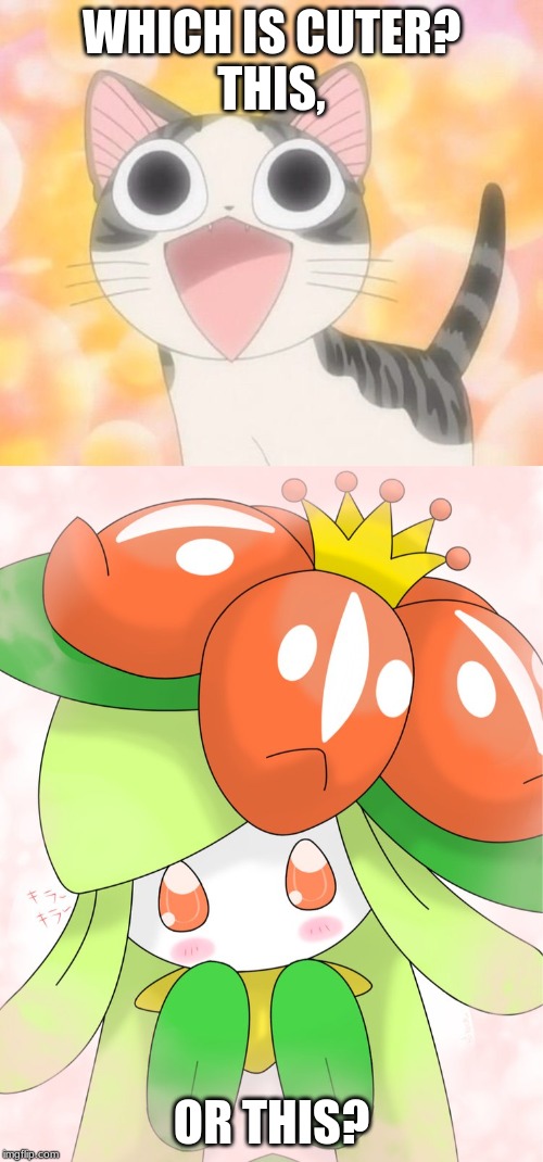 cat vs lilligant in cuteness | WHICH IS CUTER?
THIS, OR THIS? | image tagged in cat,pokemon | made w/ Imgflip meme maker