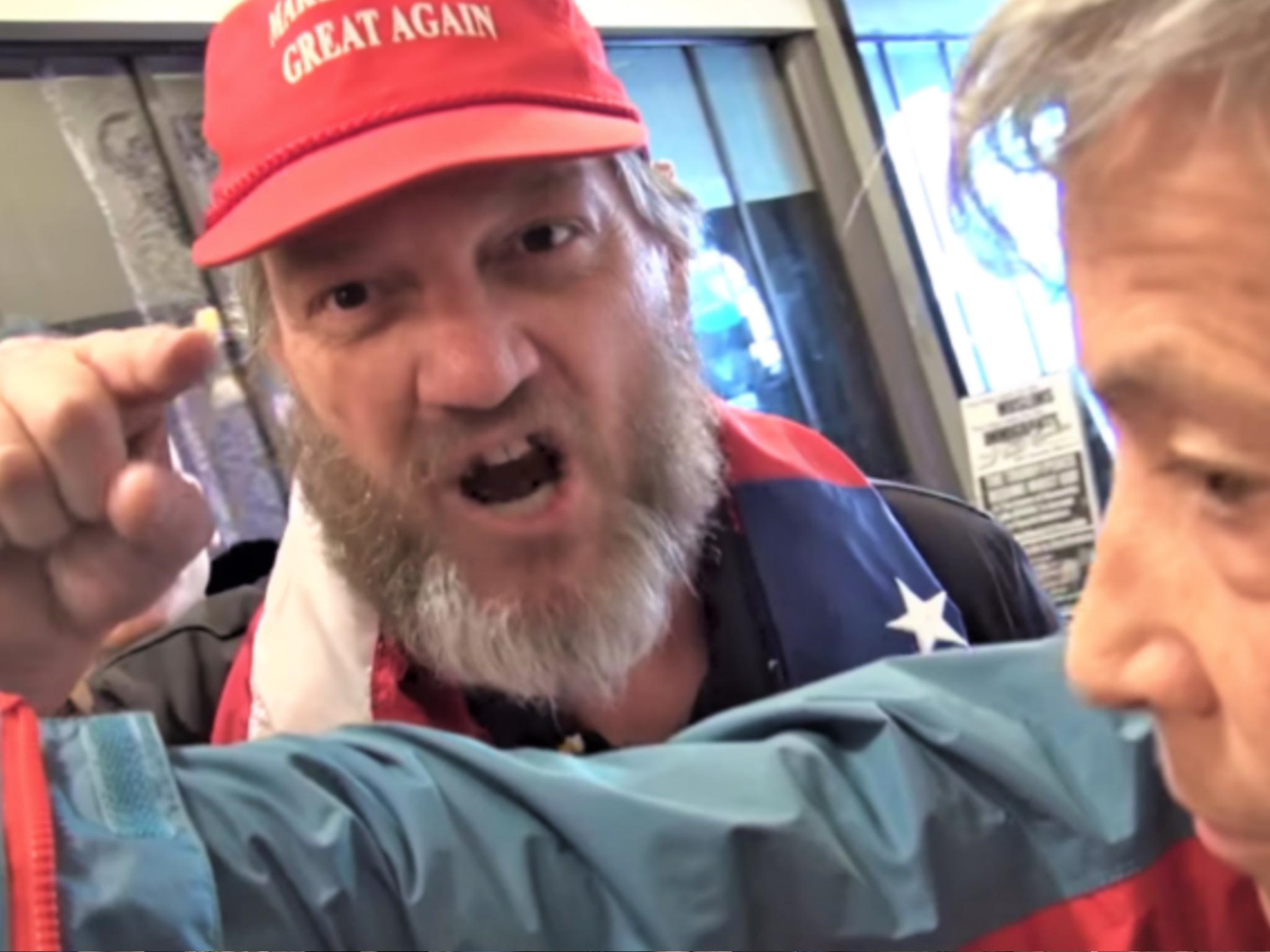 High Quality Angry Trump Supporter Blank Meme Template