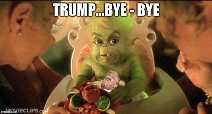 Trump...Bye - Bye | TRUMP...BYE - BYE | image tagged in santa cookie | made w/ Imgflip meme maker