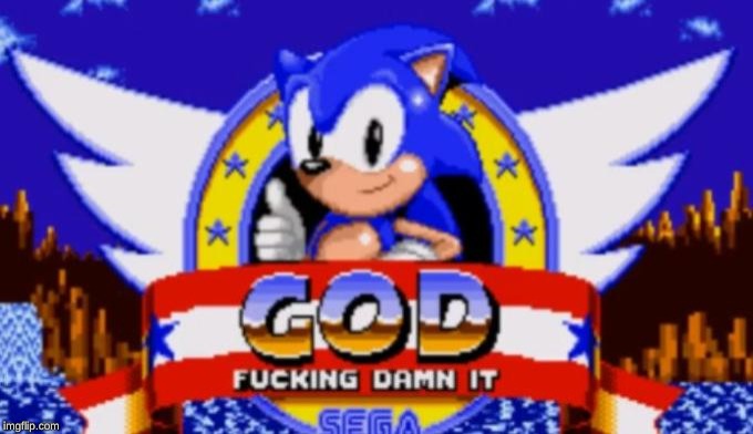 Sonic’s not amused | image tagged in sonics not amused | made w/ Imgflip meme maker