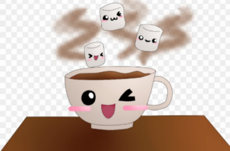 High Quality Hot coco and marshmallows Blank Meme Template