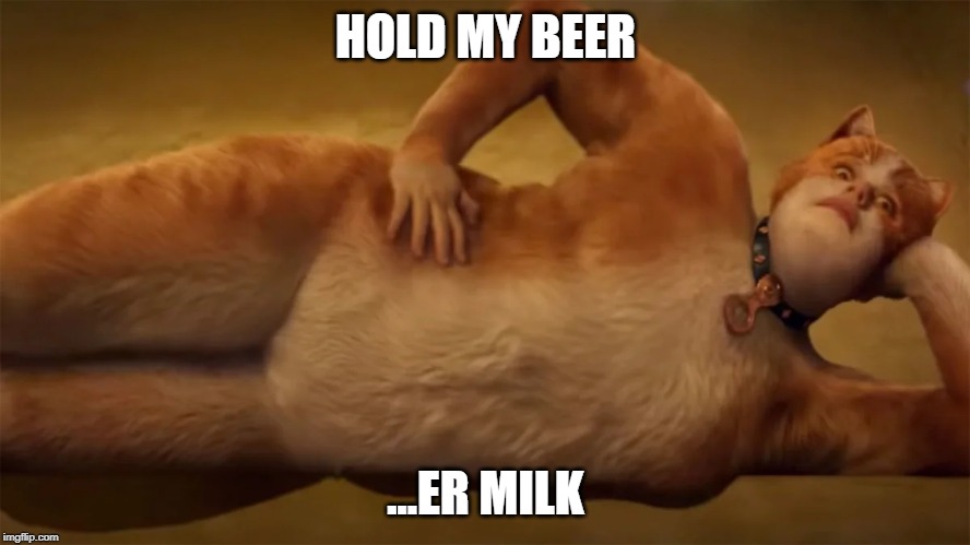 HOLD MY BEER; ...ER MILK | made w/ Imgflip meme maker