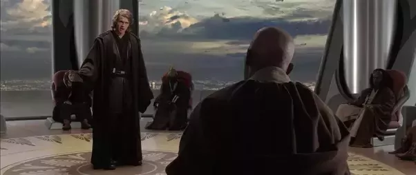 High Quality Anakin upset at council Blank Meme Template