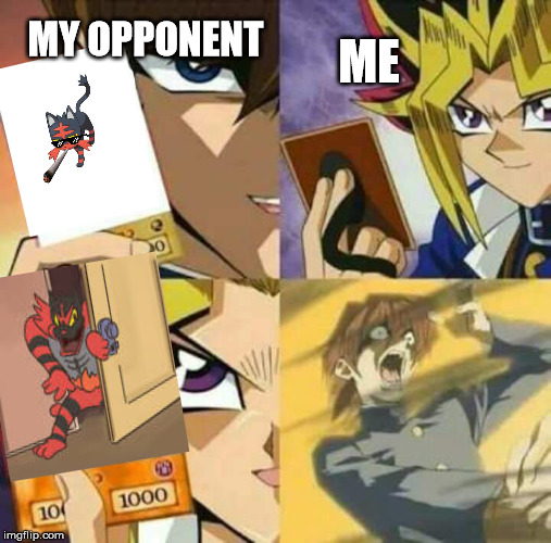 Yu Gi Oh | ME; MY OPPONENT | image tagged in yu gi oh | made w/ Imgflip meme maker