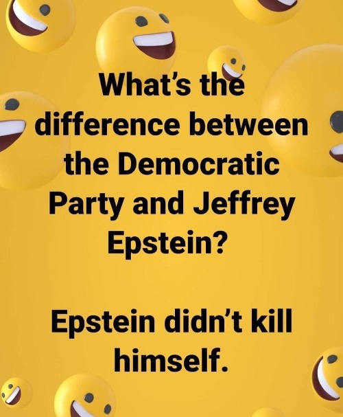 What's the difference between the Democratic Party & Jeffrey Epstein? | image tagged in jeffrey epstein,epstein didnt kill himself,democratic party,crying democrats,suicide,treason | made w/ Imgflip meme maker