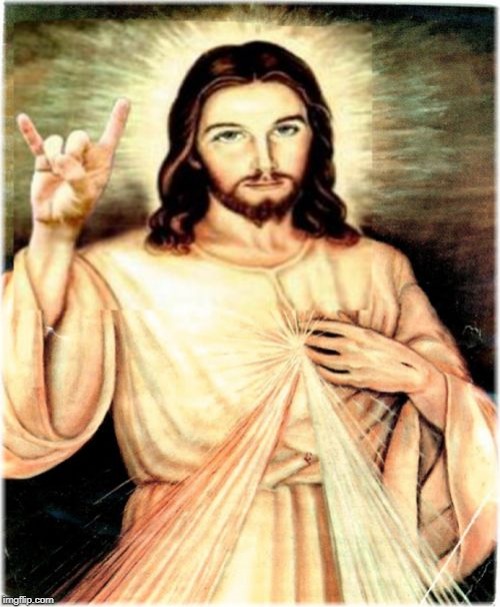 Metal Jesus Meme | image tagged in memes,metal jesus | made w/ Imgflip meme maker