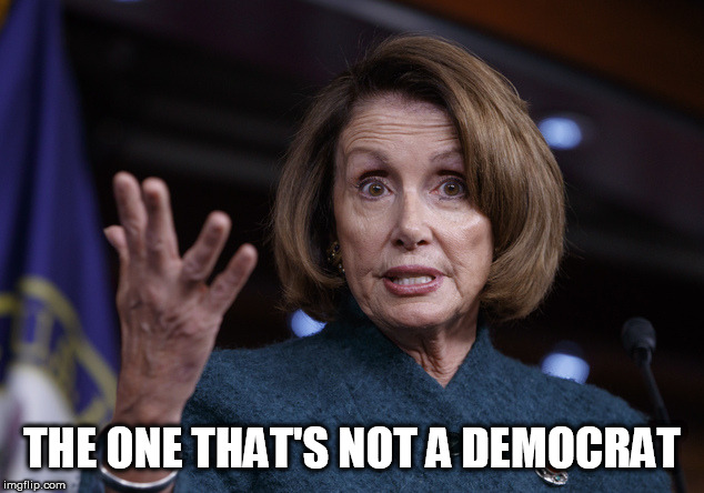 Good old Nancy Pelosi | THE ONE THAT'S NOT A DEMOCRAT | image tagged in good old nancy pelosi | made w/ Imgflip meme maker