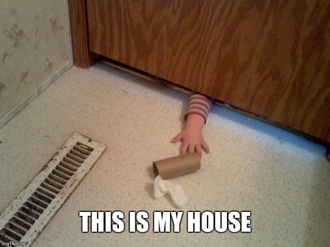 HAND UNDER DOOR | THIS IS MY HOUSE | image tagged in hand under door | made w/ Imgflip meme maker