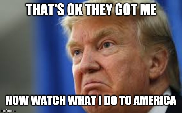 Jroc113 | THAT'S OK THEY GOT ME; NOW WATCH WHAT I DO TO AMERICA | image tagged in impeach trump | made w/ Imgflip meme maker