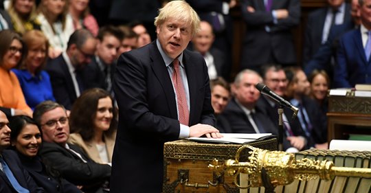 boris johnson in parliament Blank Meme Template