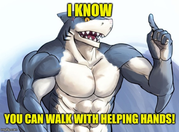 How to idea? | I KNOW YOU CAN WALK WITH HELPING HANDS! | image tagged in how to idea | made w/ Imgflip meme maker