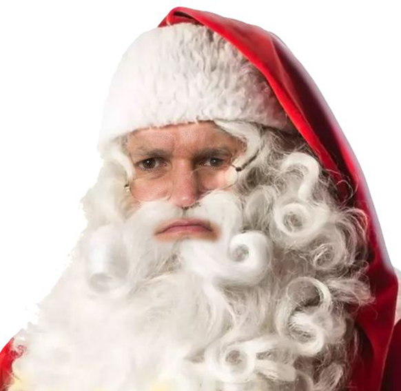 Grumpy Santa Blank Meme Template