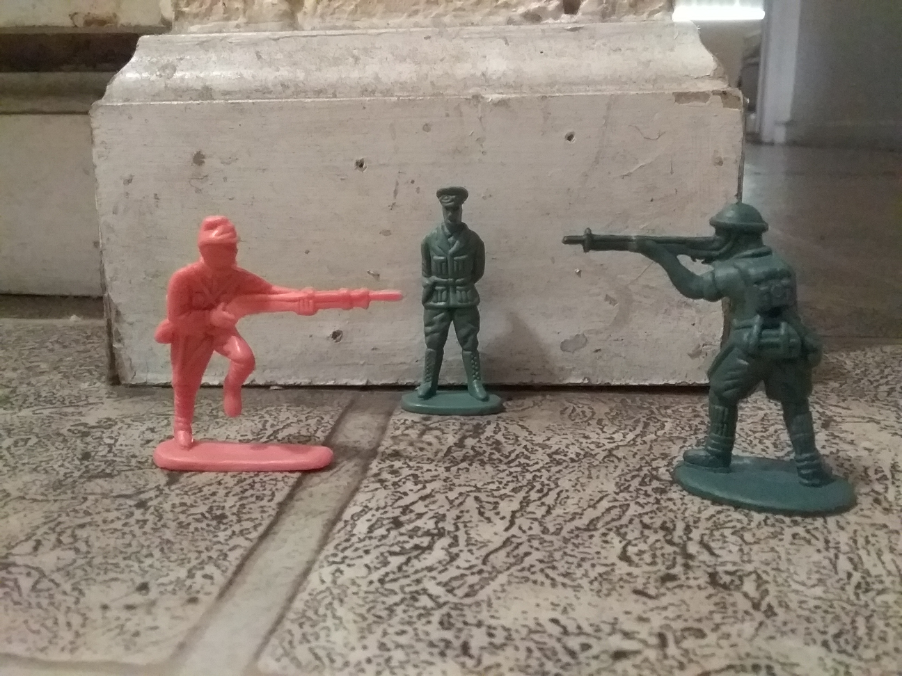 Soldier stand off Blank Meme Template