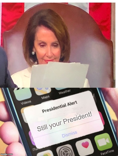 Still your President! | image tagged in memes,presidential alert,what was pelosi reading | made w/ Imgflip meme maker