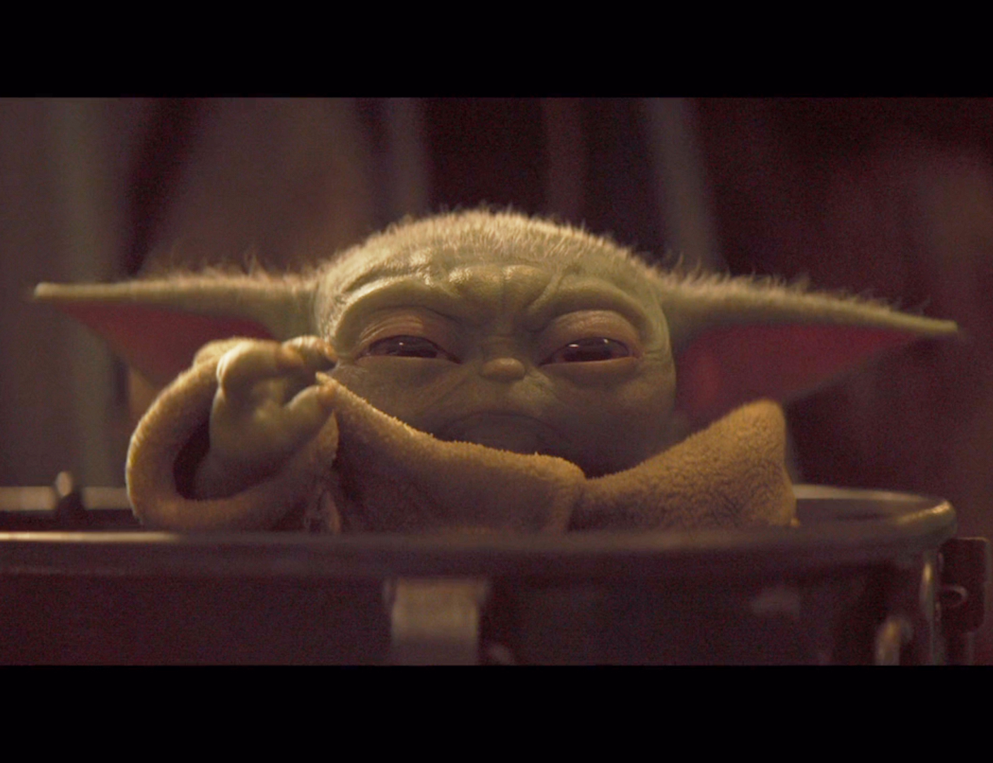 High Quality Grumpy Baby Yoda Blank Meme Template