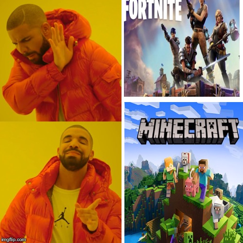 Image tagged in gaming,fortnite meme,minecraft - Imgflip