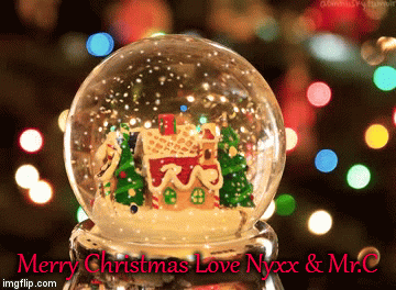 Merry Christmas Love Nyxx & Mr.C | image tagged in gifs | made w/ Imgflip video-to-gif maker