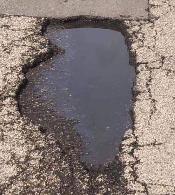 Illinois pothole Blank Meme Template