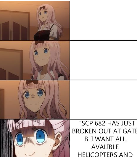High Quality SCP 682 HUS JUST- Blank Meme Template