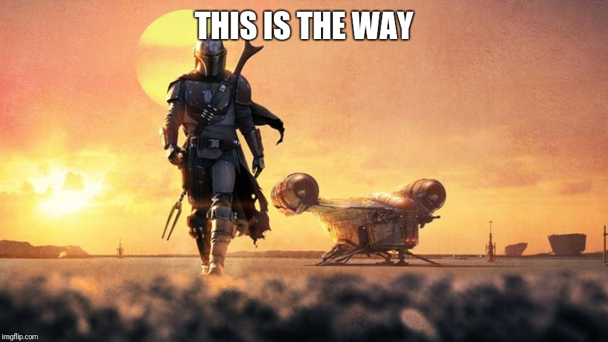 Mandalorian | THIS IS THE WAY | image tagged in mandalorian | made w/ Imgflip meme maker
