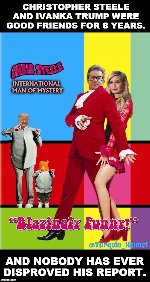 So, did he tell her about Daddy, or did she tell him? | INTERNATIONAL 
MAN OF MYSTERY | image tagged in christopher steele,kremlin barbie,ivanka trump,spy,espionage,moscow | made w/ Imgflip meme maker
