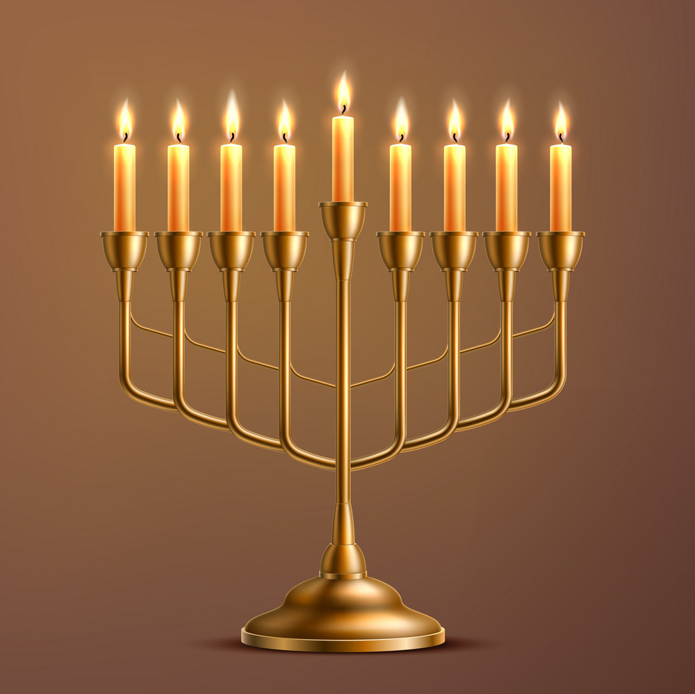 Channukiah Hannukiah Hanukkah Menorah 06 Blank Meme Template