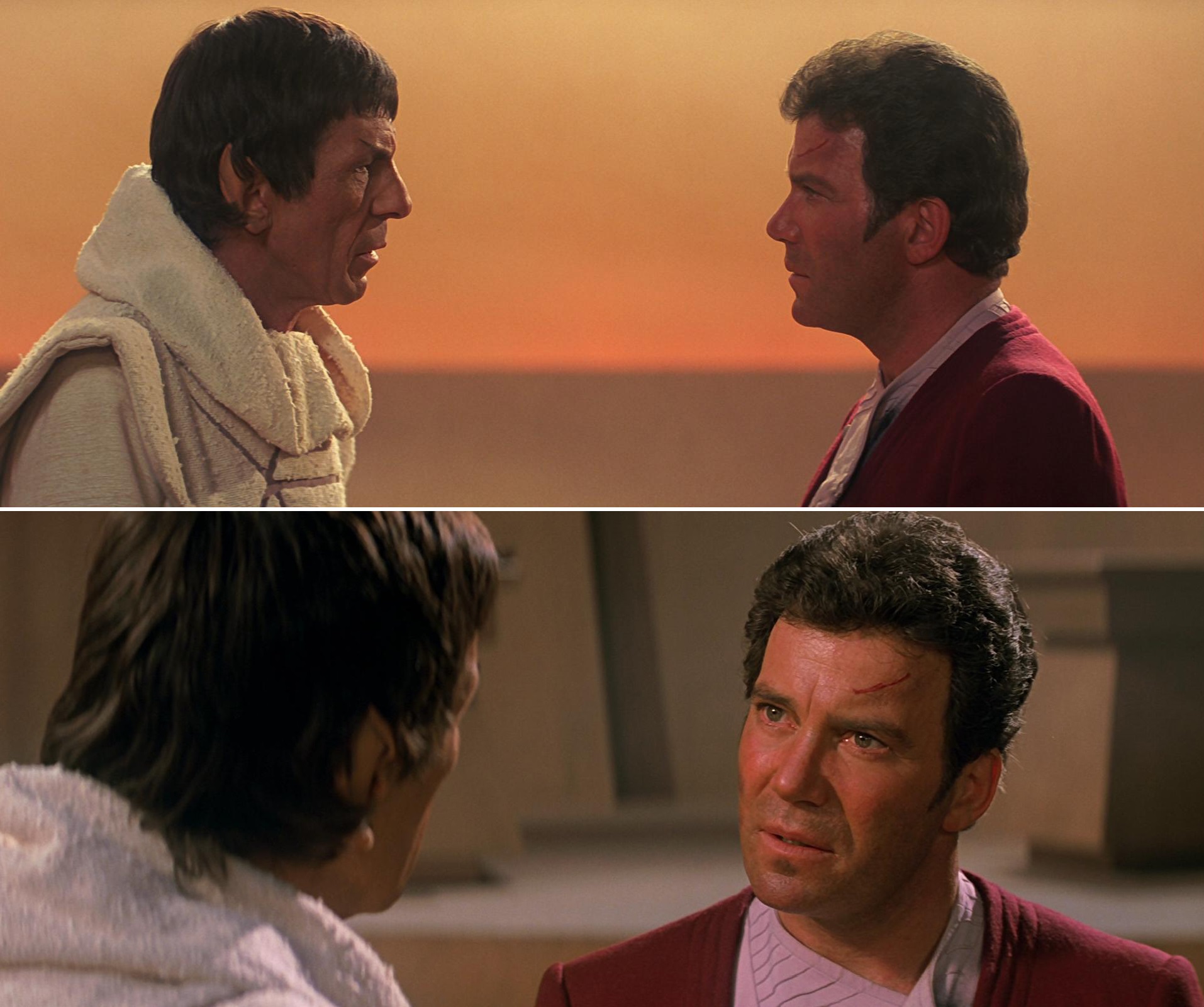 High Quality Kirk Spock Star Trek III 01 Blank Meme Template