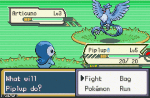 Level 3 Articuno | image tagged in gifs,pokemon,gaming | made w/ Imgflip images-to-gif maker