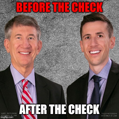 In a Wreck? Need a Check? | BEFORE THE CHECK; AFTER THE CHECK | image tagged in in a wreck need a check | made w/ Imgflip meme maker