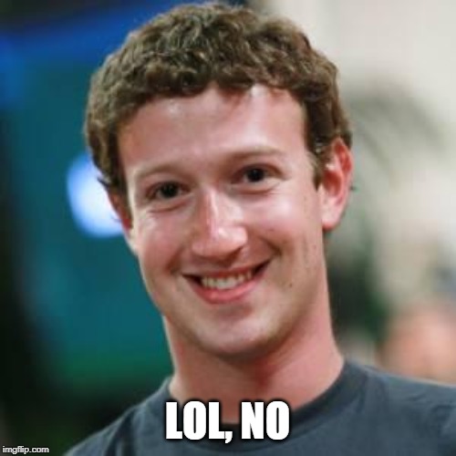 Mark Zuckerberg | LOL, NO | image tagged in mark zuckerberg | made w/ Imgflip meme maker
