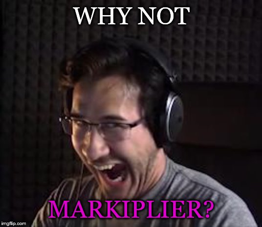 markiplier fnafuckboys | WHY NOT MARKIPLIER? | image tagged in markiplier fnafuckboys | made w/ Imgflip meme maker