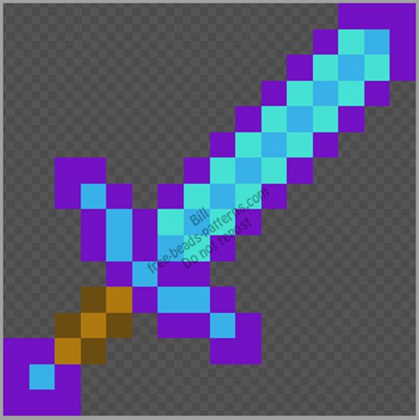 enchanted dimond sword Blank Meme Template