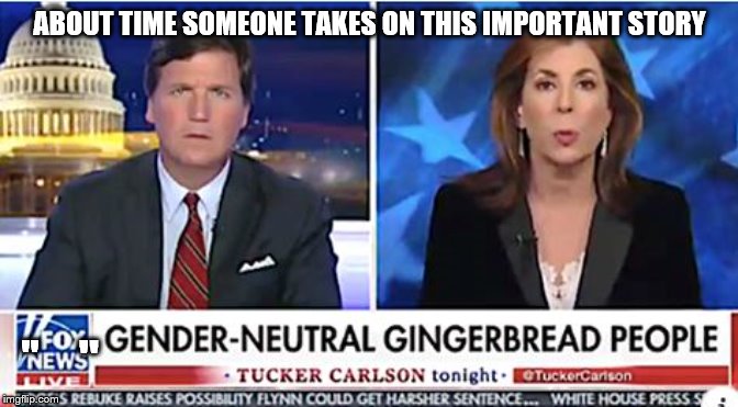 Hard hitting news Tucker | ABOUT TIME SOMEONE TAKES ON THIS IMPORTANT STORY; "; " | image tagged in hard hitting news tucker | made w/ Imgflip meme maker