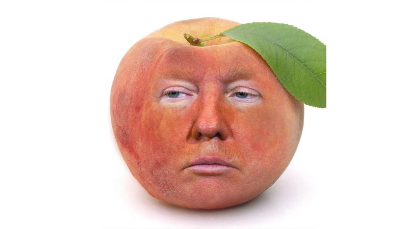 High Quality Trump in Peach Blank Meme Template