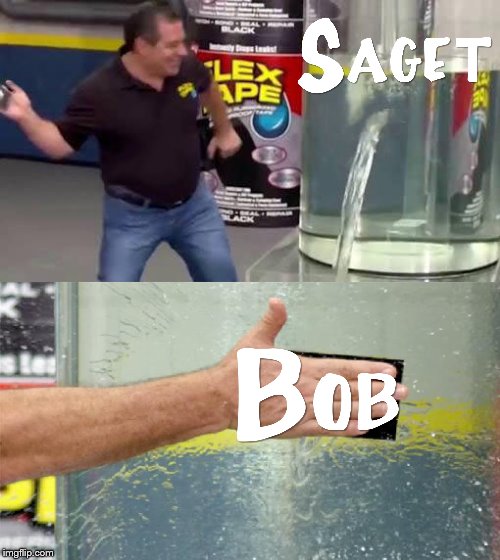 The Saget has been Bobbed | image tagged in flex tape,weird,weird stuff,billy mays,goofy memes,nonsense | made w/ Imgflip meme maker