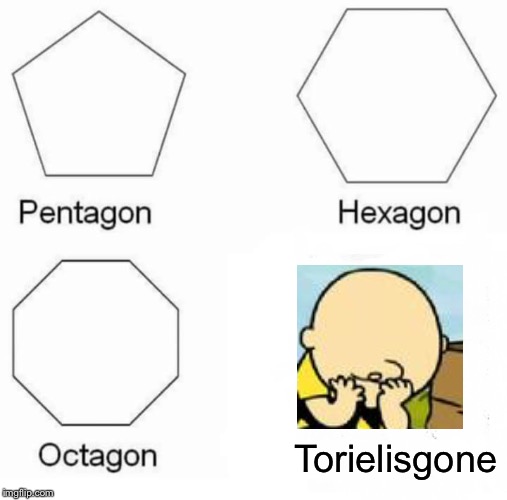 Pentagon Hexagon Octagon | Torielisgone | image tagged in memes,pentagon hexagon octagon | made w/ Imgflip meme maker