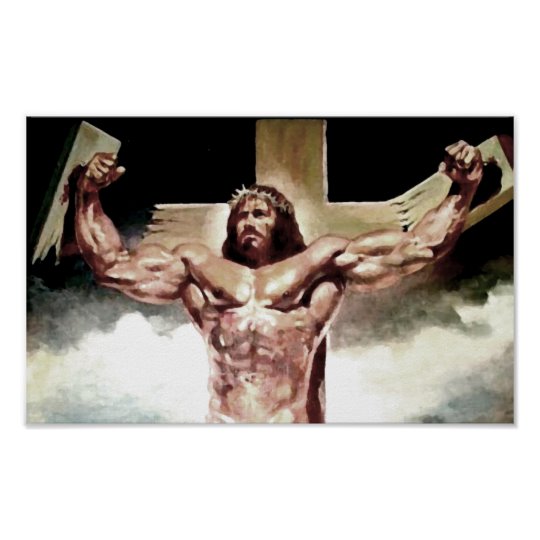 Jesus strong Blank Meme Template