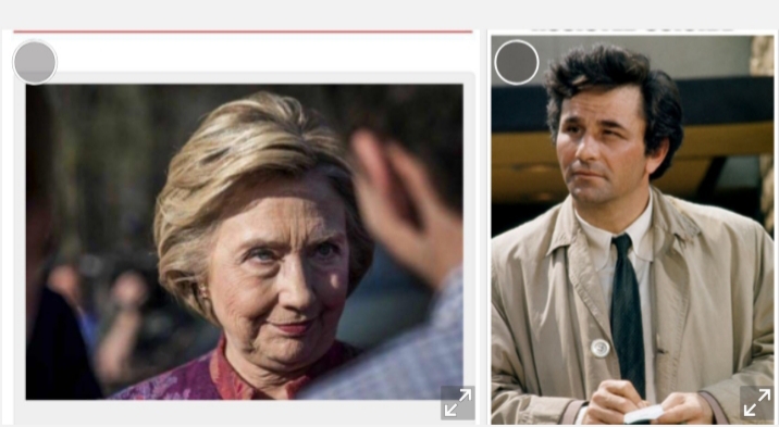 Columbo busts Hillary Blank Meme Template