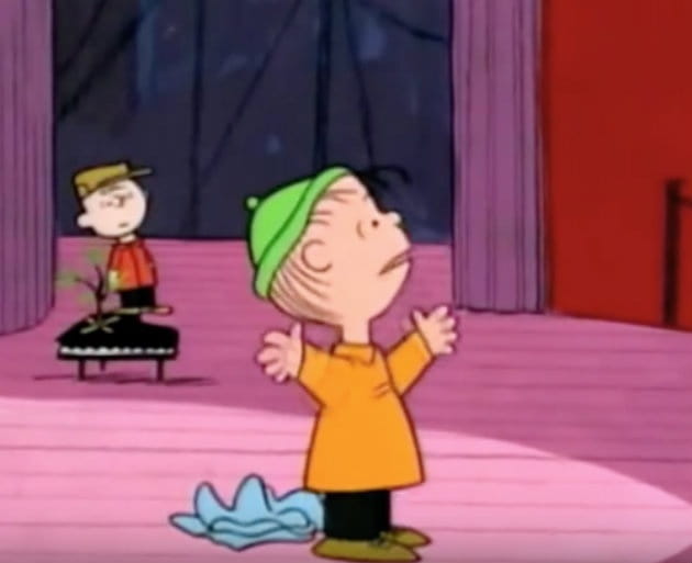 High Quality Linus Speech Peanuts Blank Meme Template