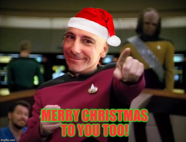 MERRY CHRISTMAS TO YOU TOO! | made w/ Imgflip meme maker