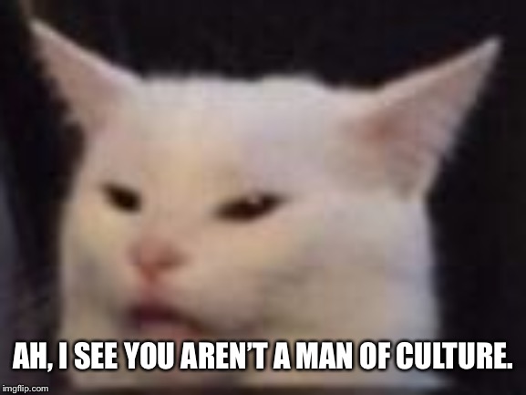 AH, I SEE YOU AREN’T A MAN OF CULTURE. | made w/ Imgflip meme maker