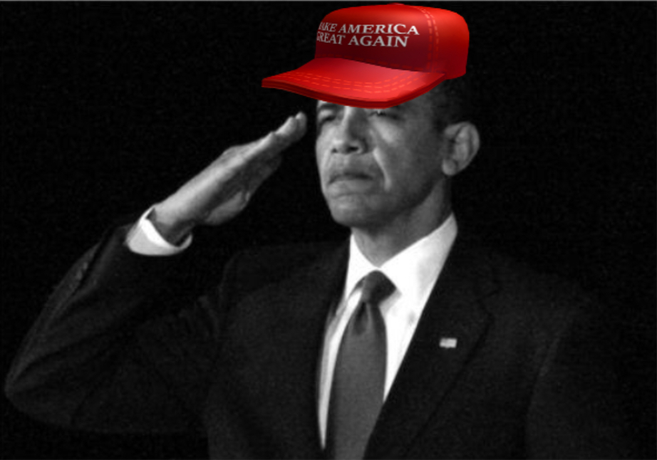 High Quality Obama MAGA Blank Meme Template