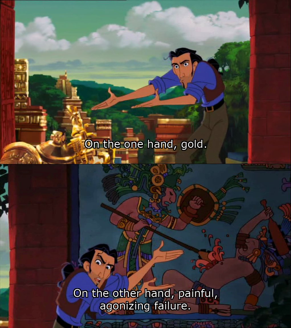 Road To El Dorado Gold And Failure Blank Template Imgflip